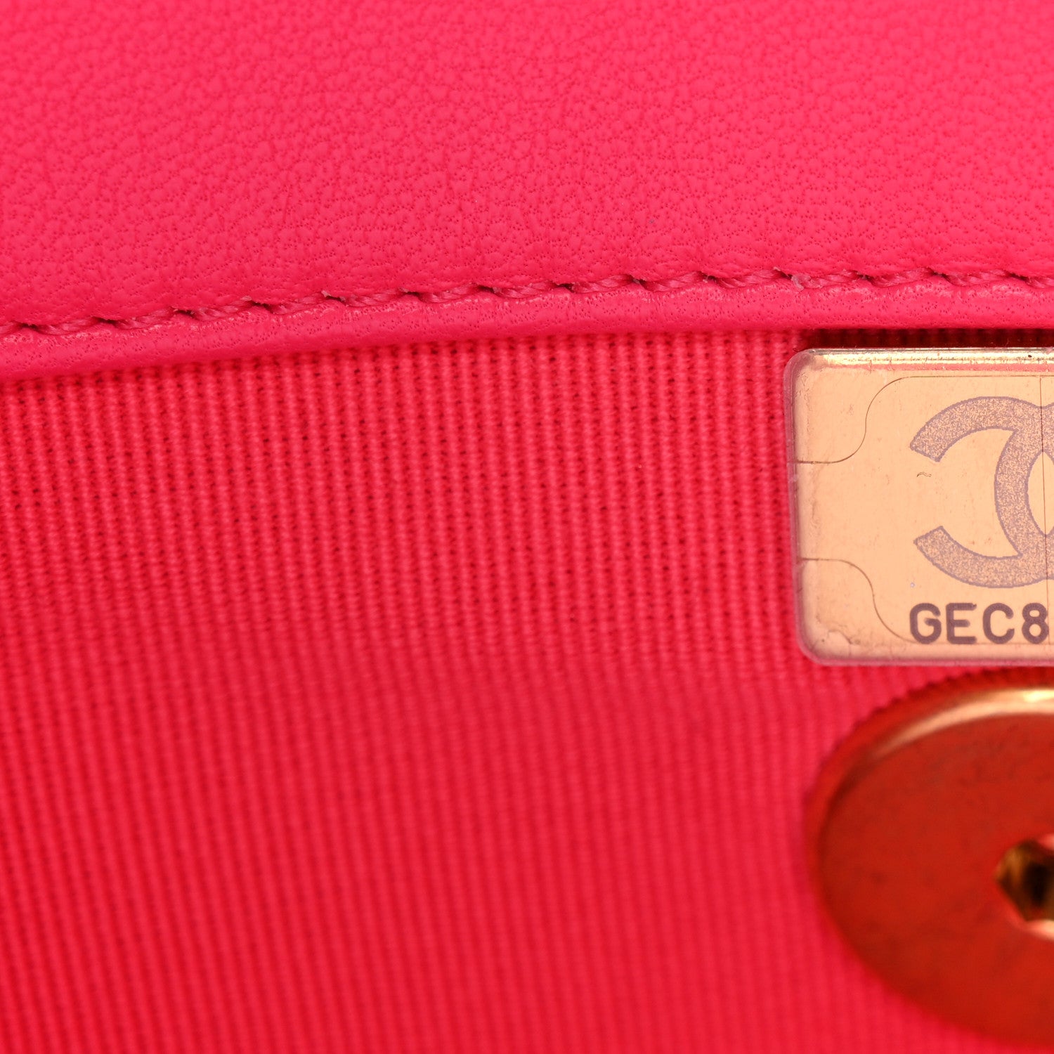 Chanel Lambskin Quilted Chanel 19 Hobo Pink 7 of 10