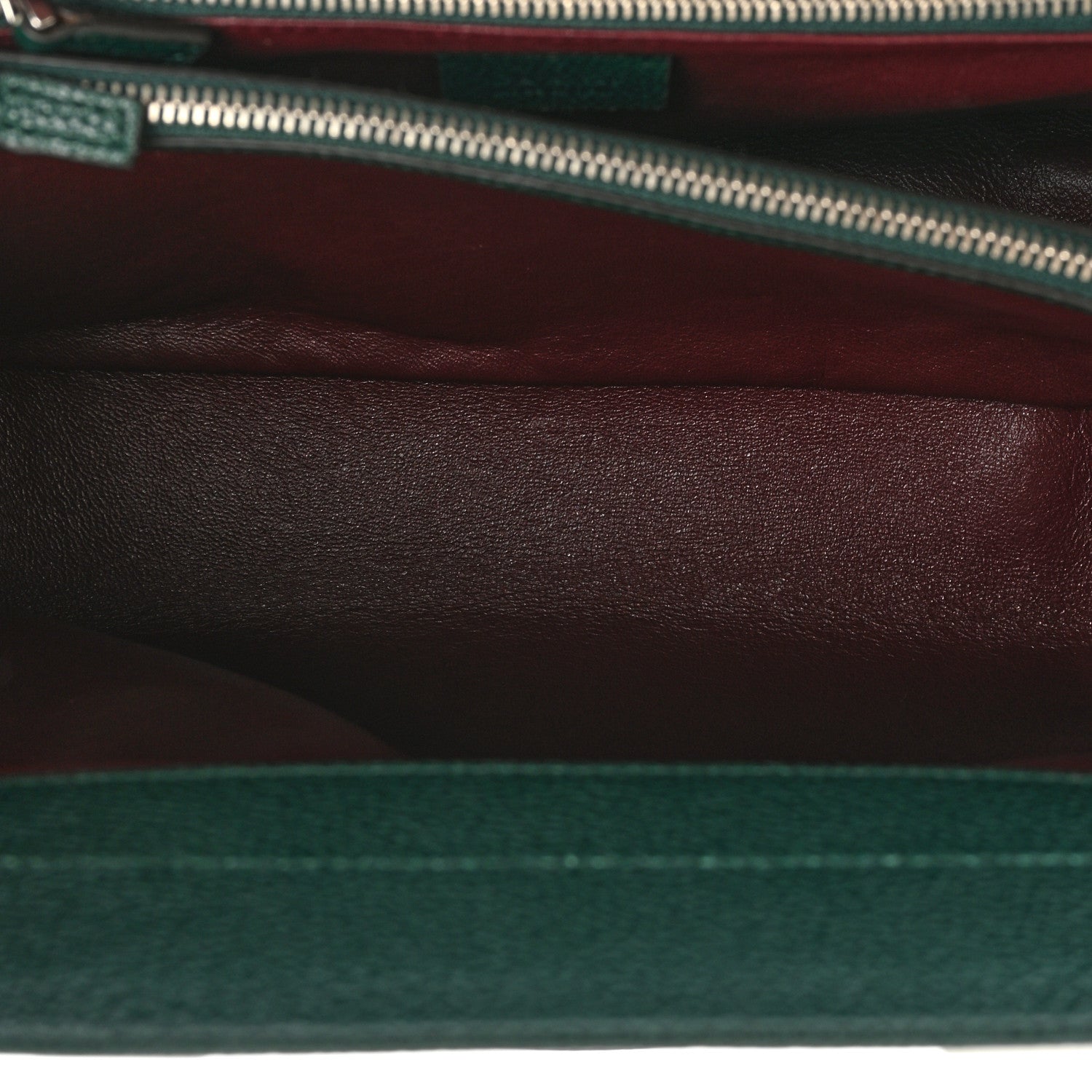 Gucci Grainy Calfskin Small Zumi Top Handle Bag Vintage Green 7 of 17