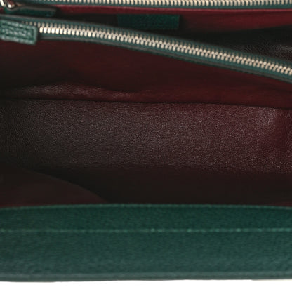 Gucci Grainy Calfskin Small Zumi Top Handle Bag Vintage Green 7 of 17