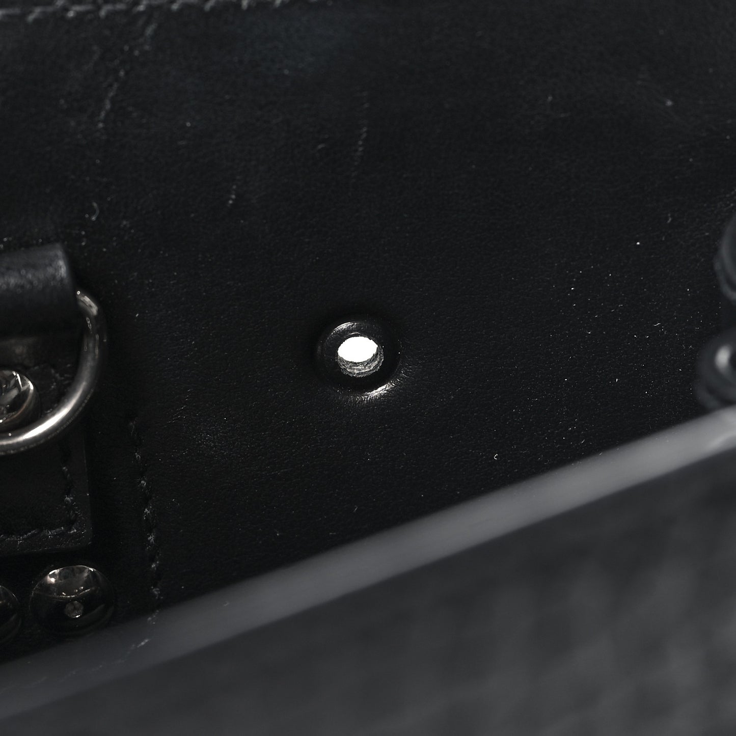 Calfskin Crocodile Embossed Baby Sac De Jour Black