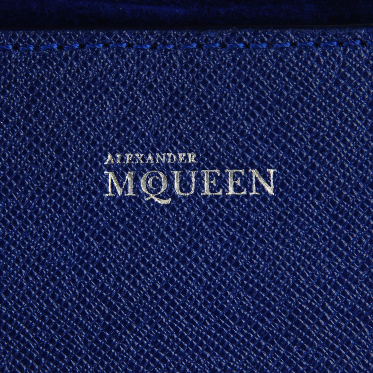 Alexander McQueen Grained Calfskin Heroine Open Tote Ultramarine 5 of 9