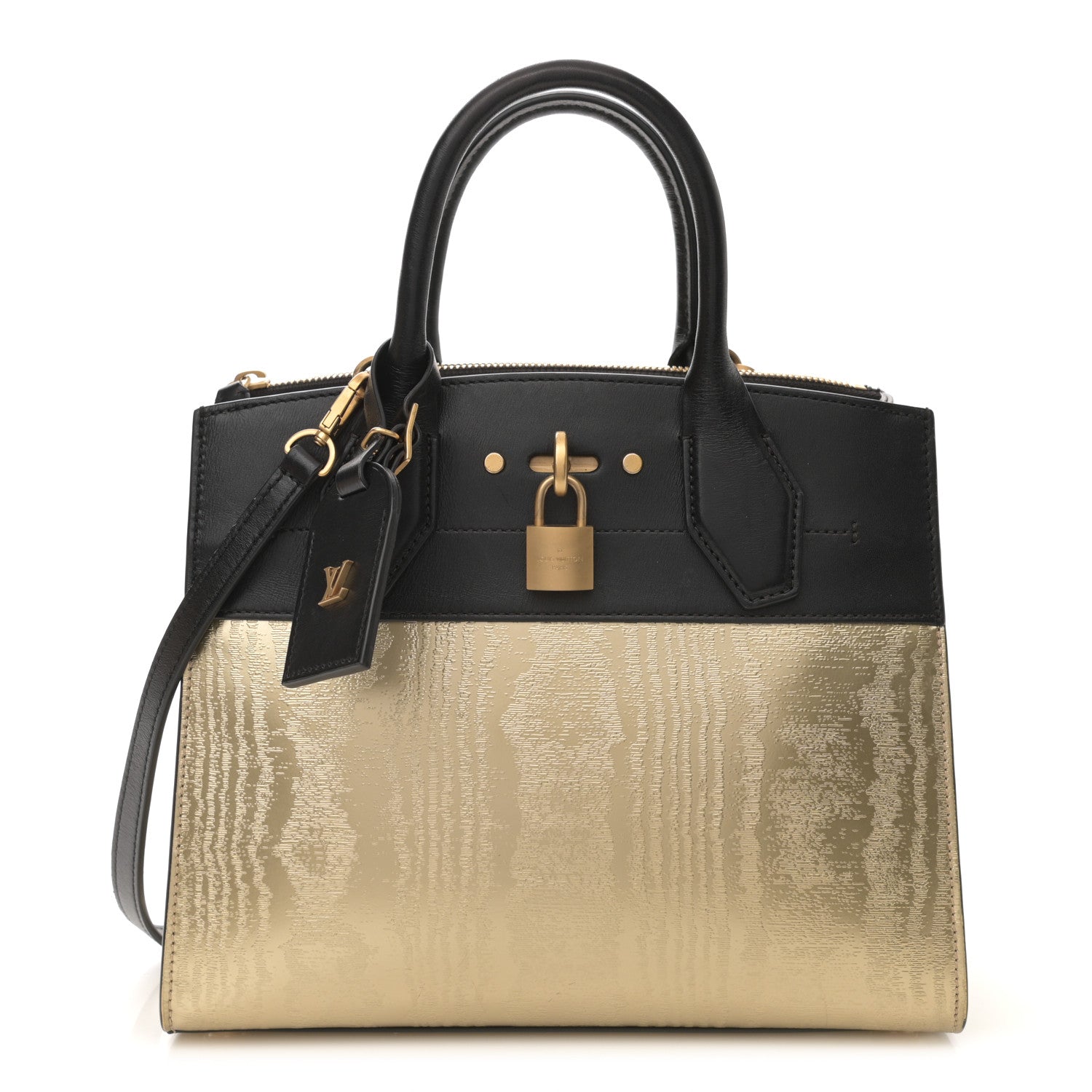 Louis Vuitton Calfskin City Steamer PM Gold 1 of 7