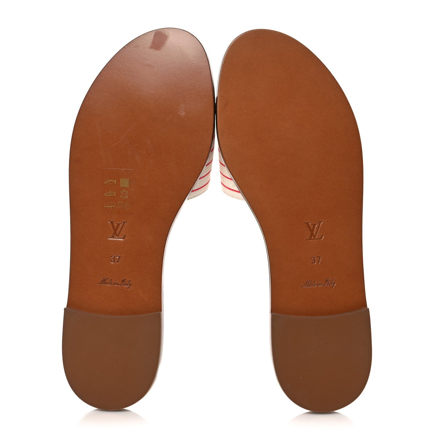 Canvas Monogram Escale Lock It Flat Mule 37 Blue Multicolor