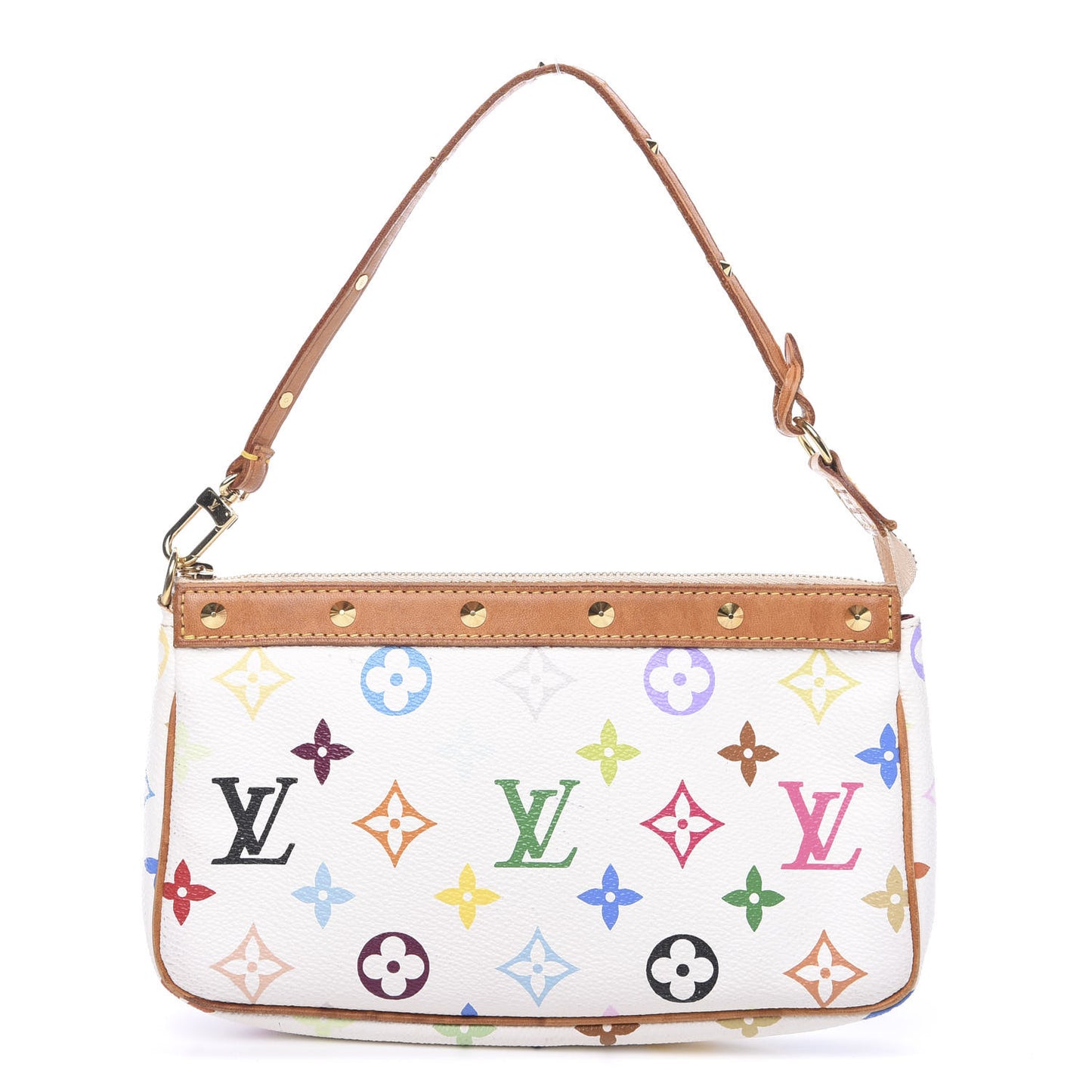 Monogram Multicolor Pochette Accessories White
