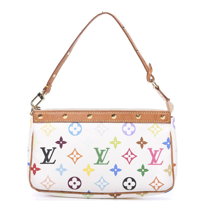 Louis Vuitton Monogram Multicolor Pochette Accessories White 1 of 13