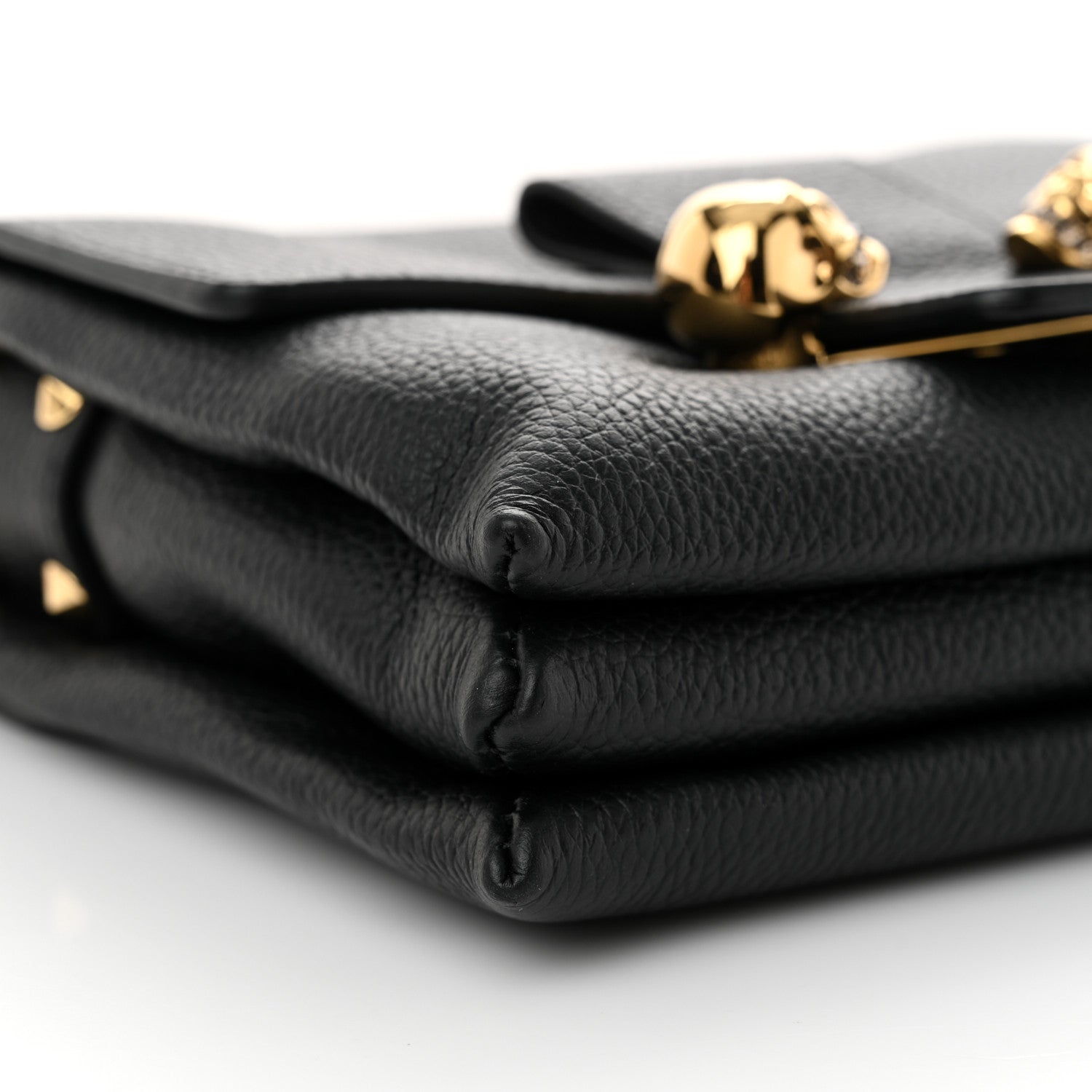 Alexander McQueen Calfskin Small Twin Skull Chain Crossbody Black 9 of 12