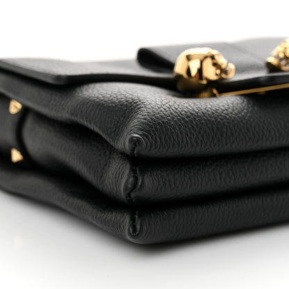 Alexander McQueen Calfskin Small Twin Skull Chain Crossbody Black 9 of 12