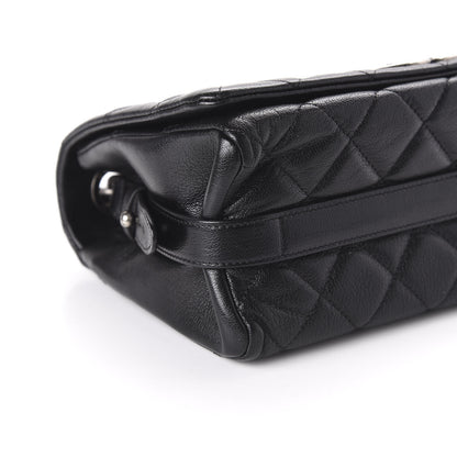 Chanel Goatskin Quilted Medium City Rock Flap Black 6 of 10