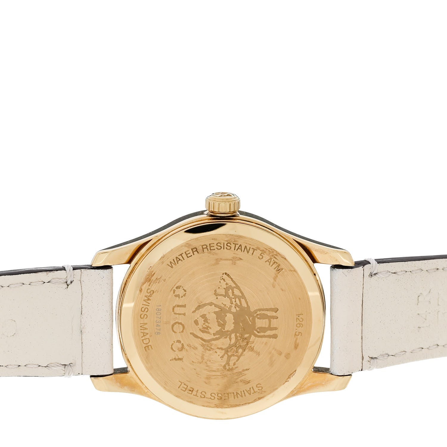 Gucci Stainless Steel Calfskin 27mm Le Marché Des Merveilles Bee Quartz Watch 4 of 4