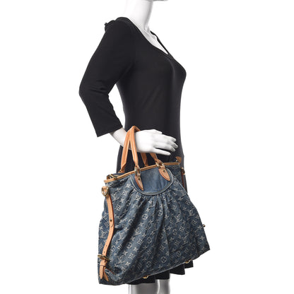 Louis Vuitton Denim Neo Cabby GM Blue 2 of 13