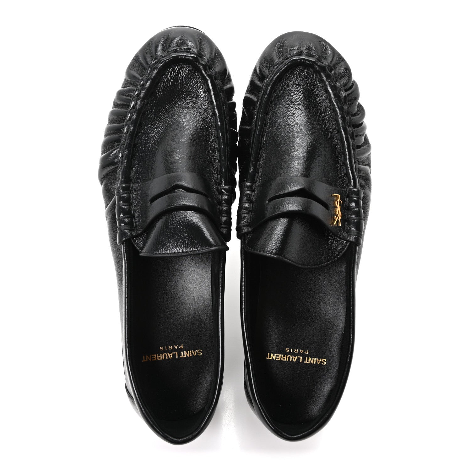 Saint Laurent Nappa Sugar Le Loafer 15 Penny Slippers 39 Black 2 of 9