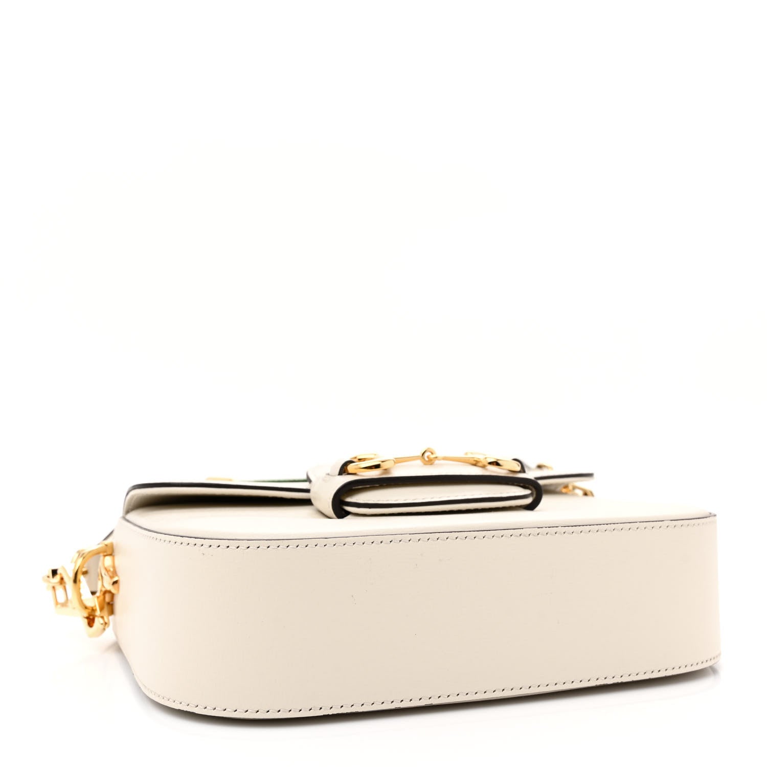 Gucci Azalea Calfskin Web Mini Horsebit 1955 Shoulder Bag Mystic White 4 of 12