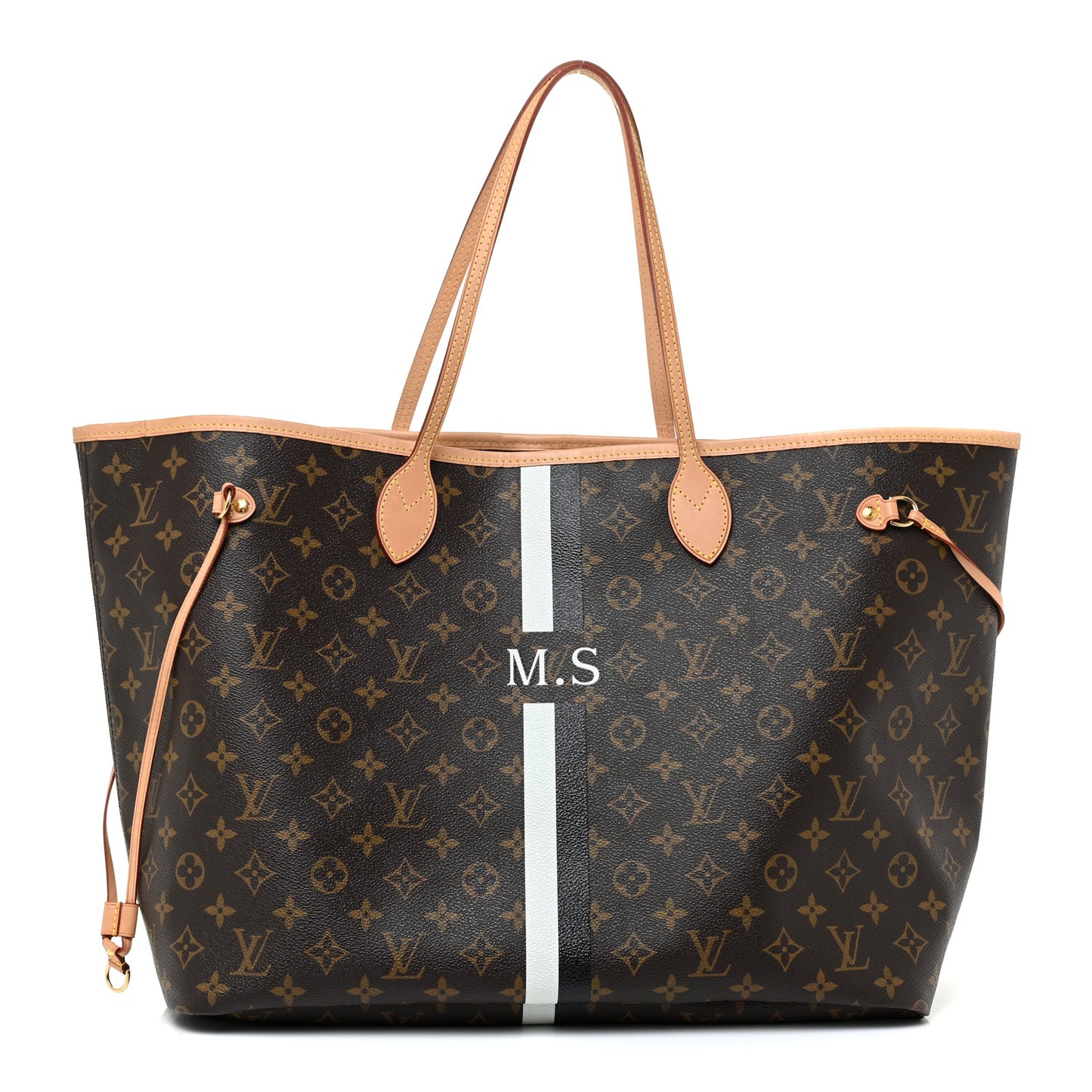 Monogram My LV Heritage Neverfull GM White Black