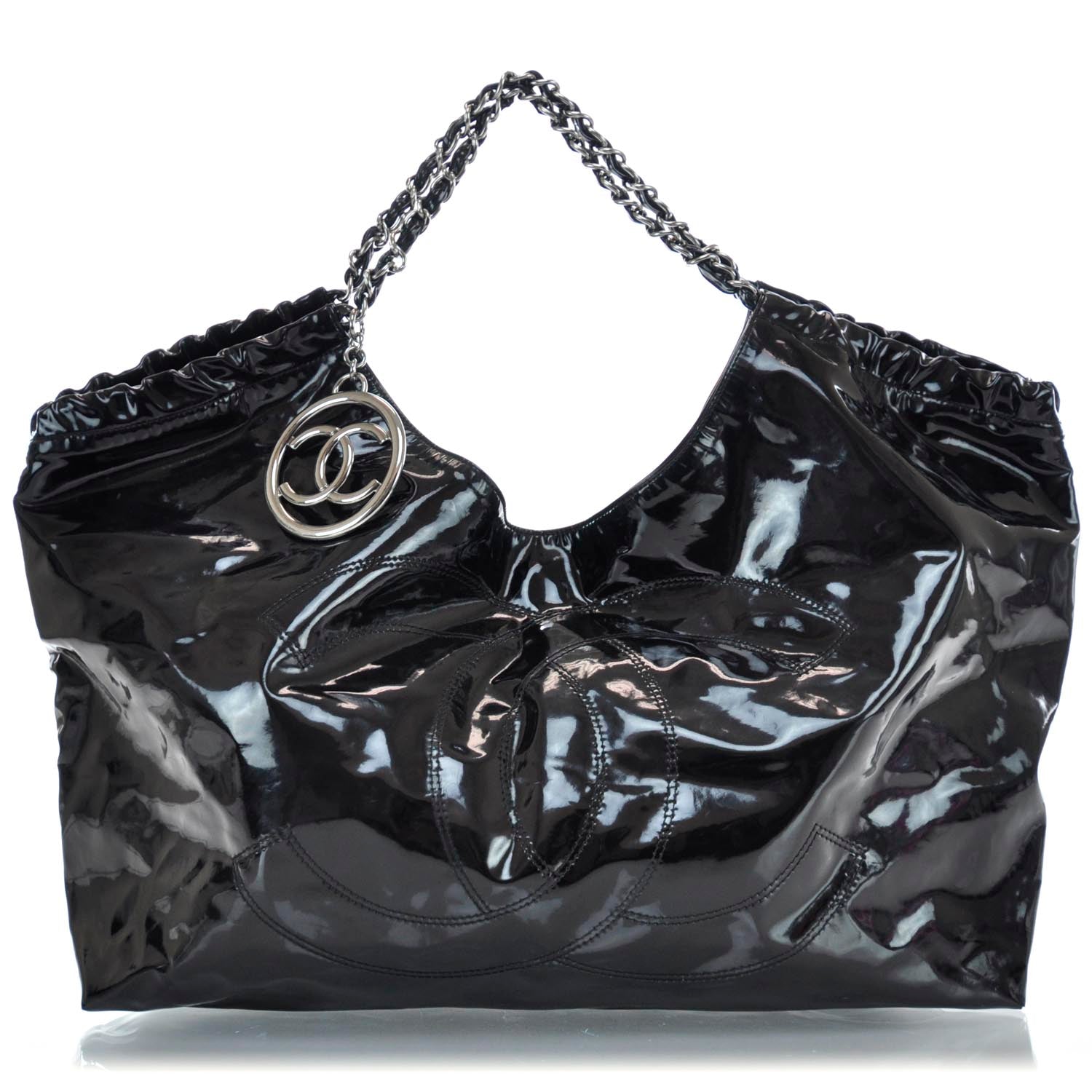 Chanel Vinyl XL Coco Cabas Black 1 of 11