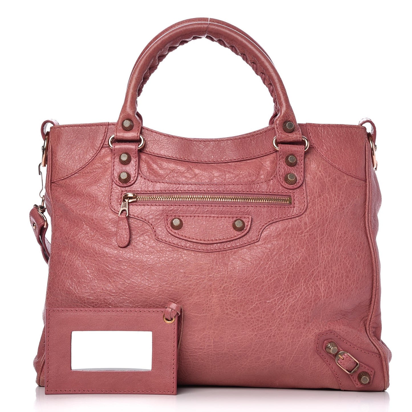 Agneau Giant 12 Rose Gold Hardware Velo Rose Bruyere
