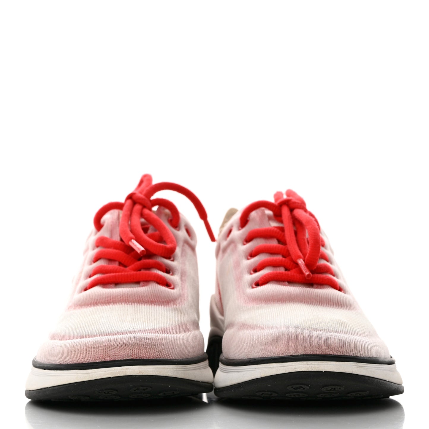 Lycra Fabric CC Sneakers 37.5 White Red