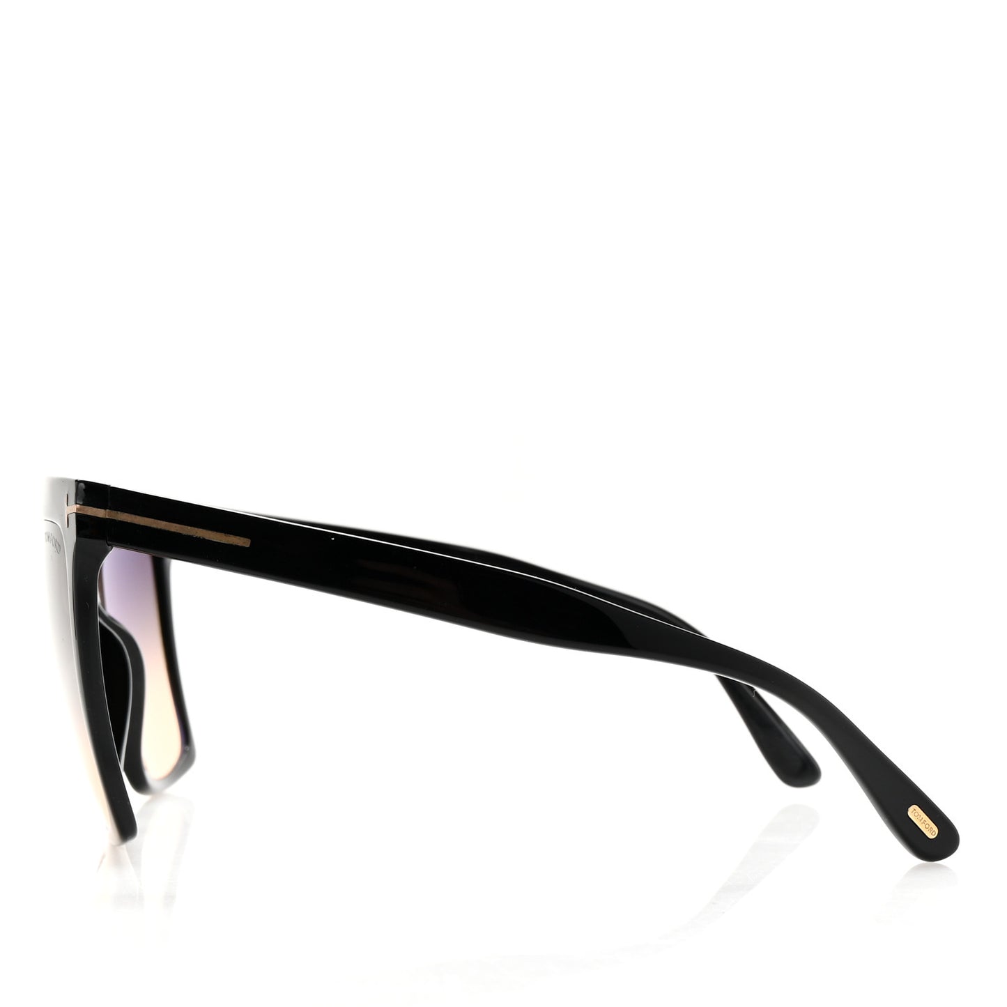 Acetate Sabrina Square Sunglasses TF764 Black