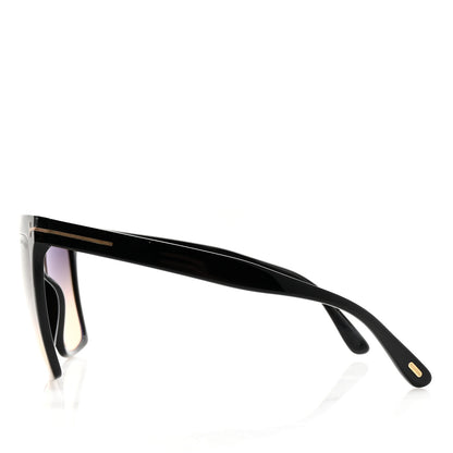 Tom Ford Acetate Sabrina Square Sunglasses TF764 Black 3 of 8