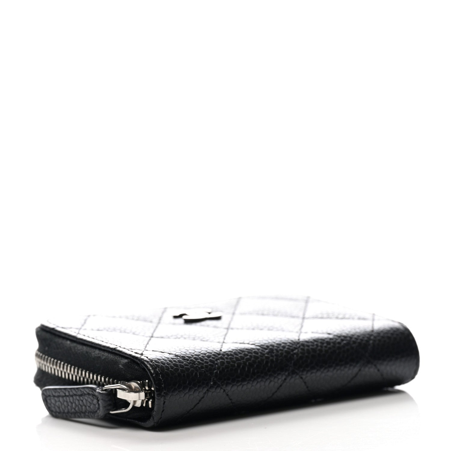 Chanel Caviar Quilted Zip Coin Purse Black 4 of 7