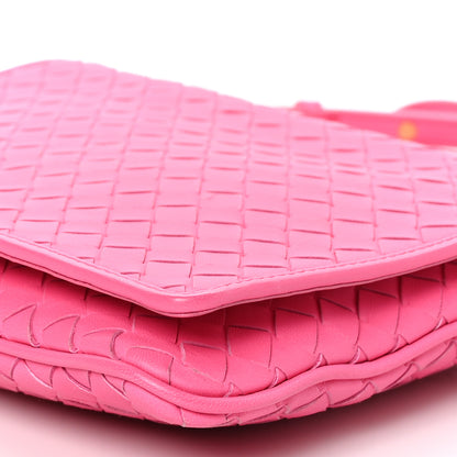 Bottega Veneta Nappa Intrecciato Flap Crossbody Rosa Shock 10 of 12