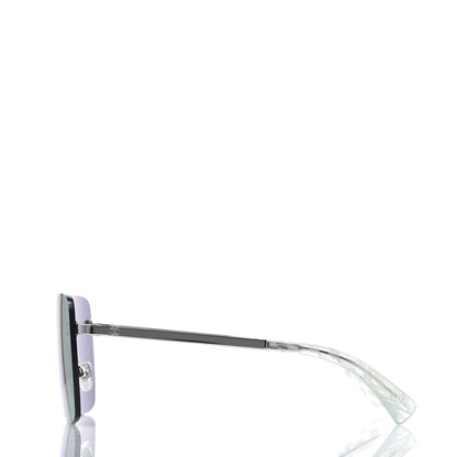 Chanel Shield Runway Sunglasses 4215 Silver Purple 3 of 9