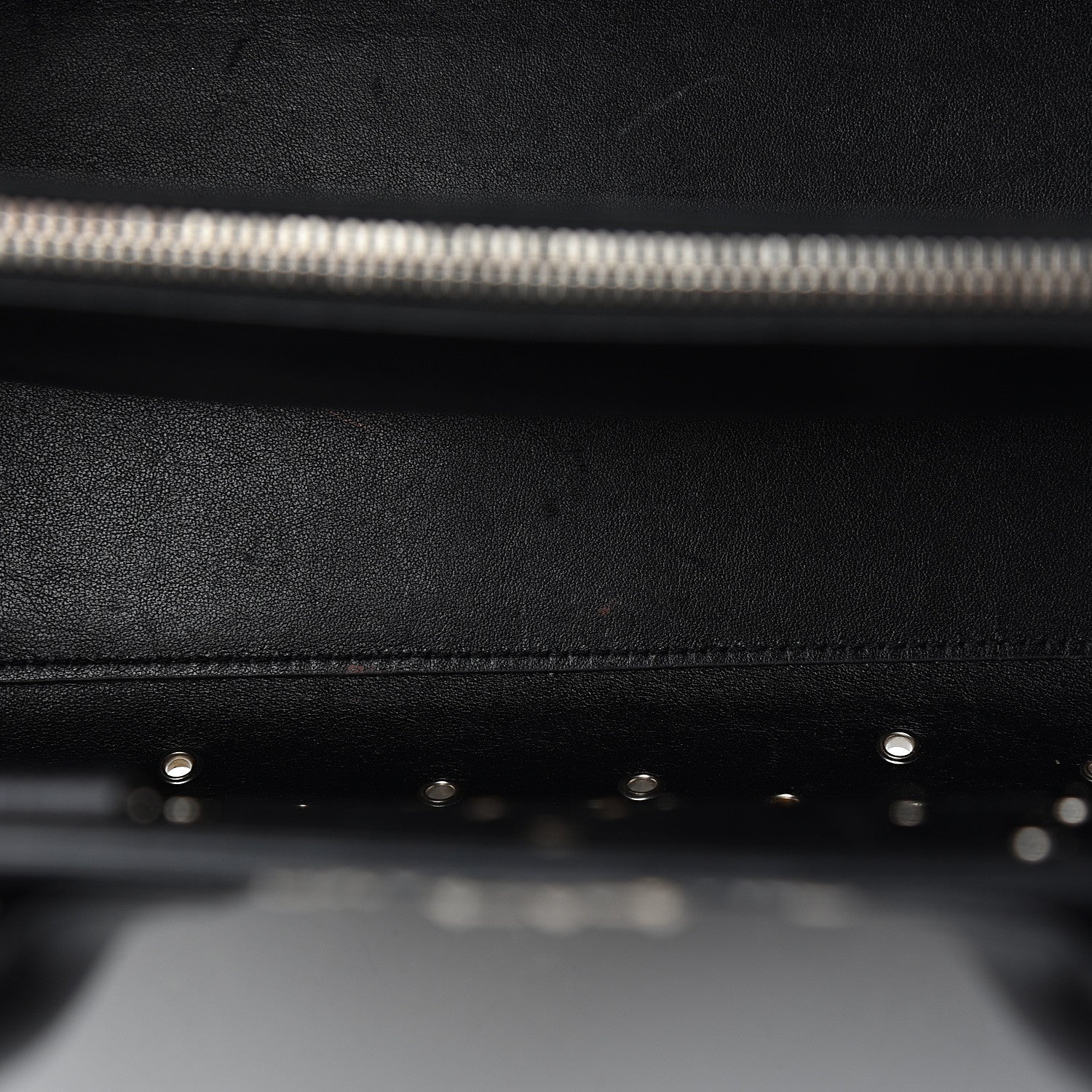 Saint Laurent Calfskin Perforated Bandana Studded Small Sac De Jour Black 7 of 11