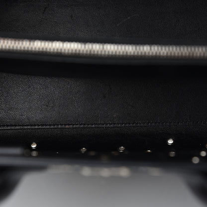 Saint Laurent Calfskin Perforated Bandana Studded Small Sac De Jour Black 7 of 11