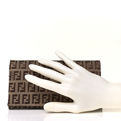 Fendi Zucchino Continental Wallet Brown 2 of 12