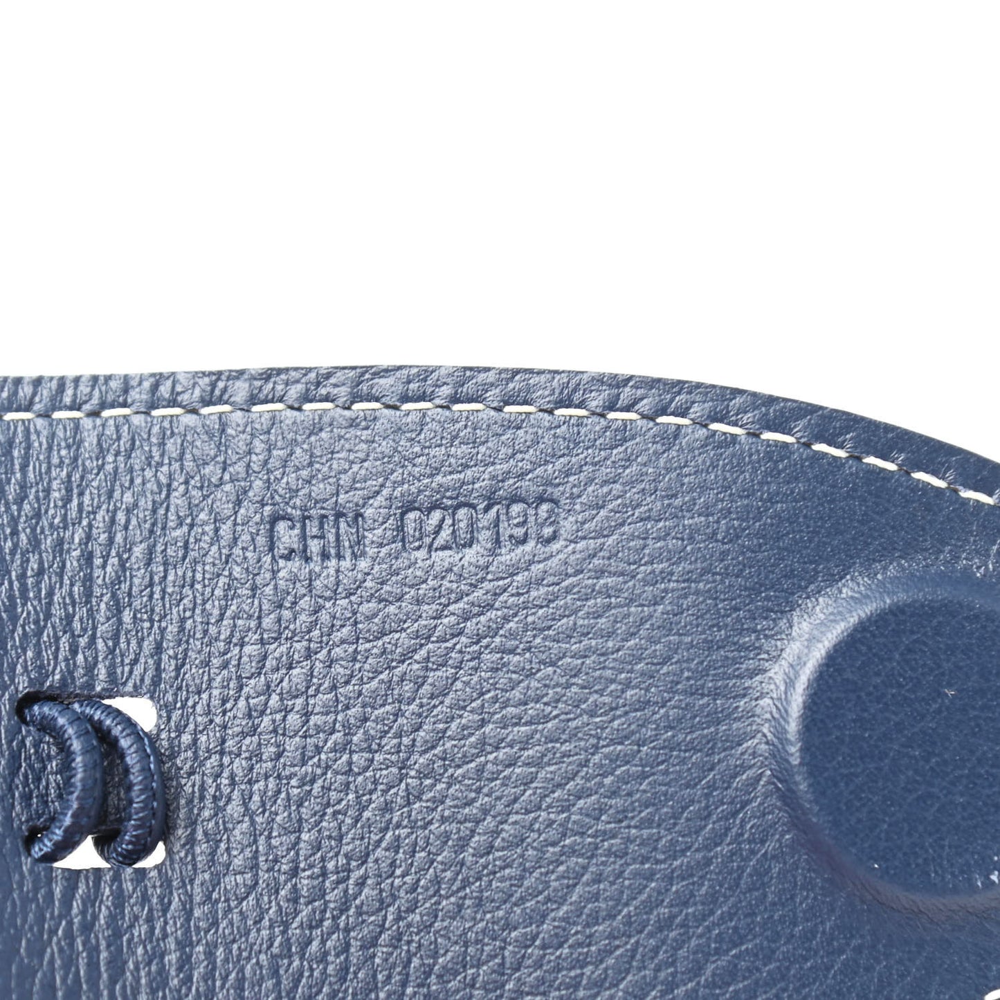 Calfskin Bag Clip Navy