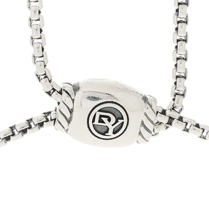 David Yurman Sterling Silver Diamond Stax Pendant Necklace 4 of 5
