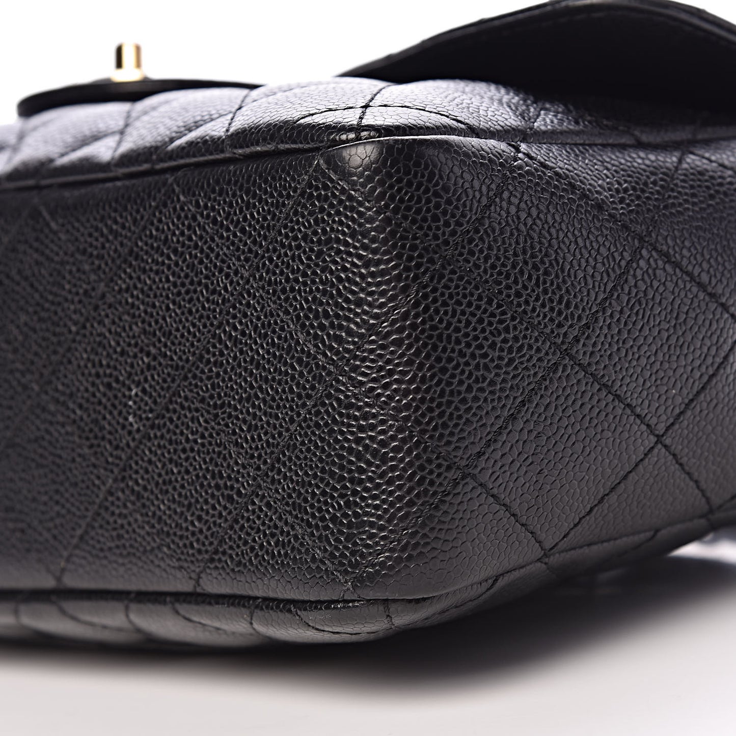 Caviar Quilted Jumbo Single Flap Black