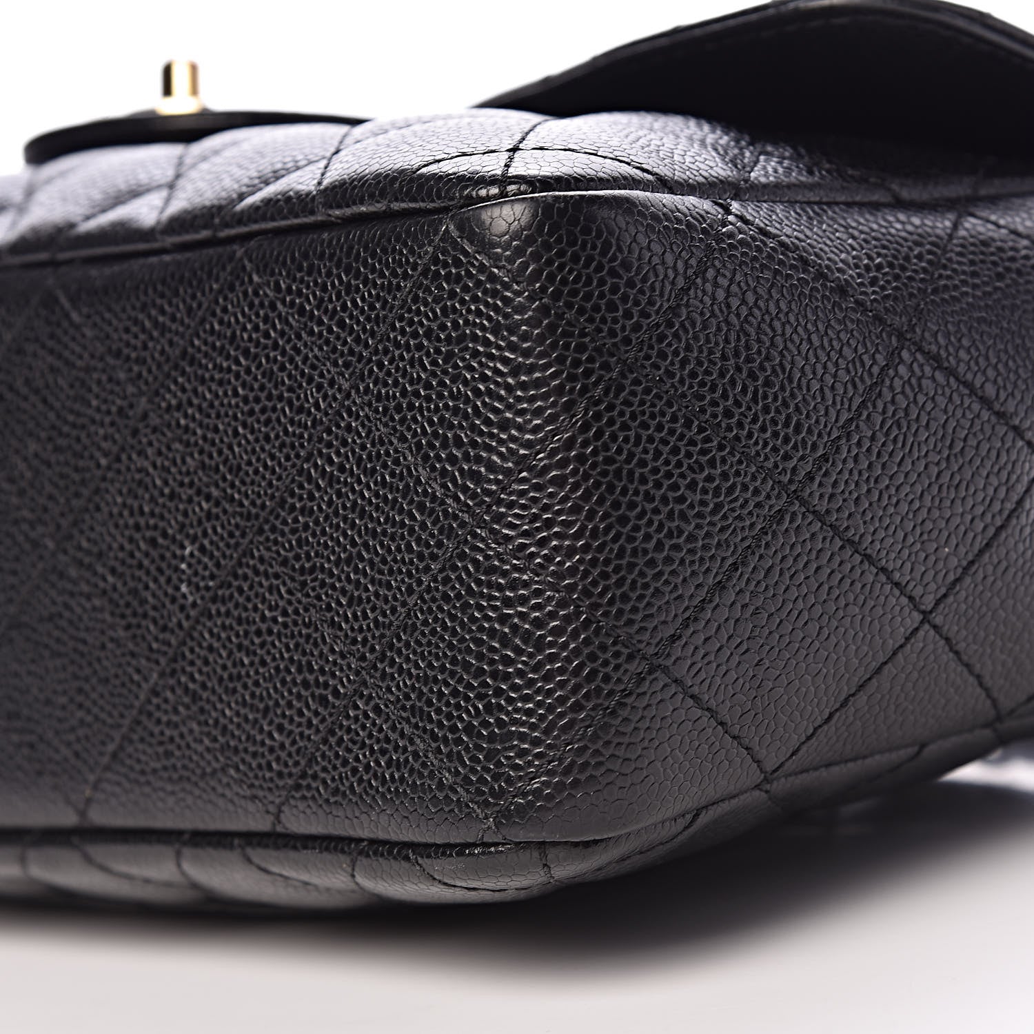 Chanel Caviar Quilted Jumbo Single Flap Black 11 of 12