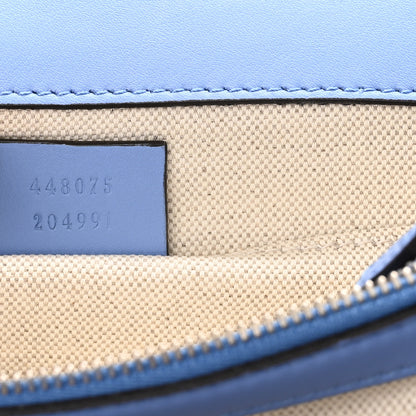 Gucci Calfskin Bamboo Web Embroidered Medium Dionysus Top Handle Bag Light Blue 7 of 10