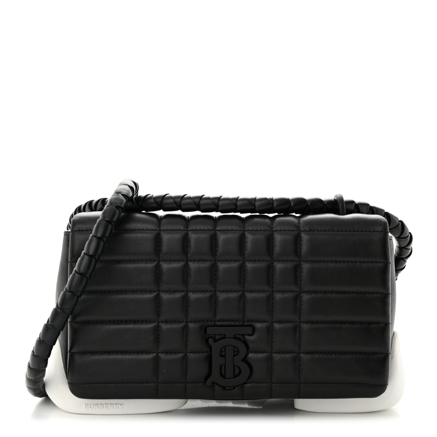 Lambskin Quilted Small Lola Hoof Bag Black