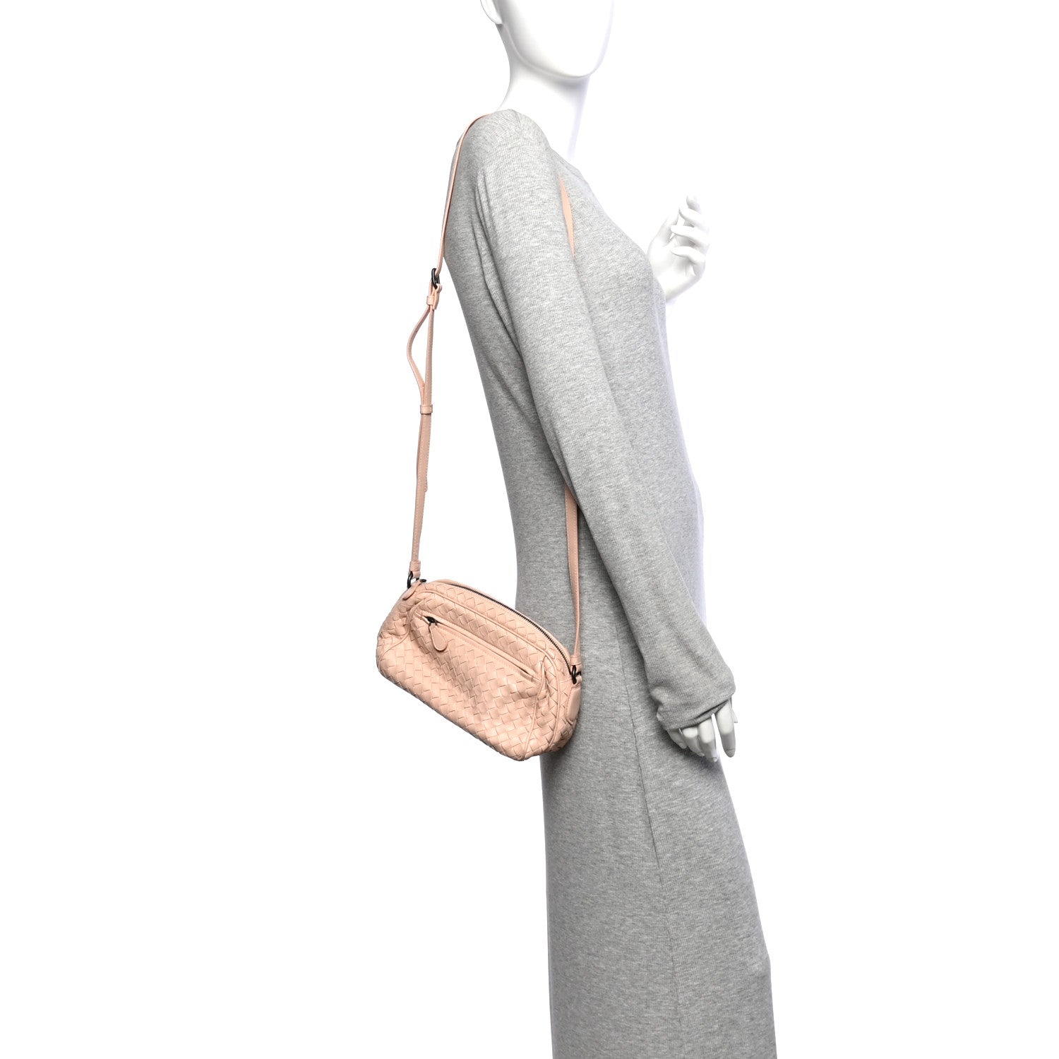 Bottega Veneta Nappa Intrecciato Crossbody Flamingo 2 of 15