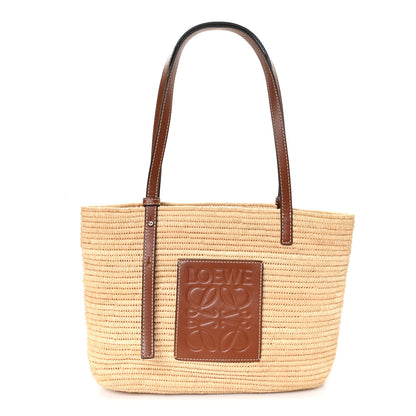 Loewe Raffia Small Square Basket Tote Bag Natural Tan 1 of 12
