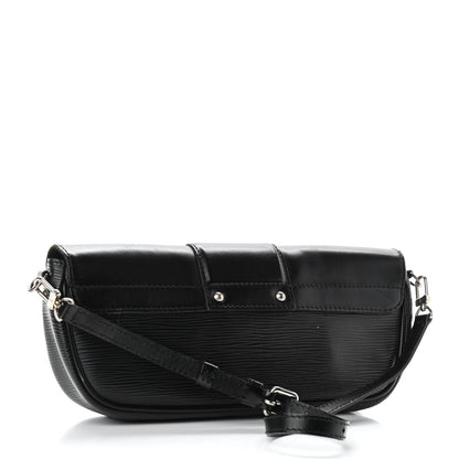 Louis Vuitton Epi Montaigne Clutch Black 3 of 8