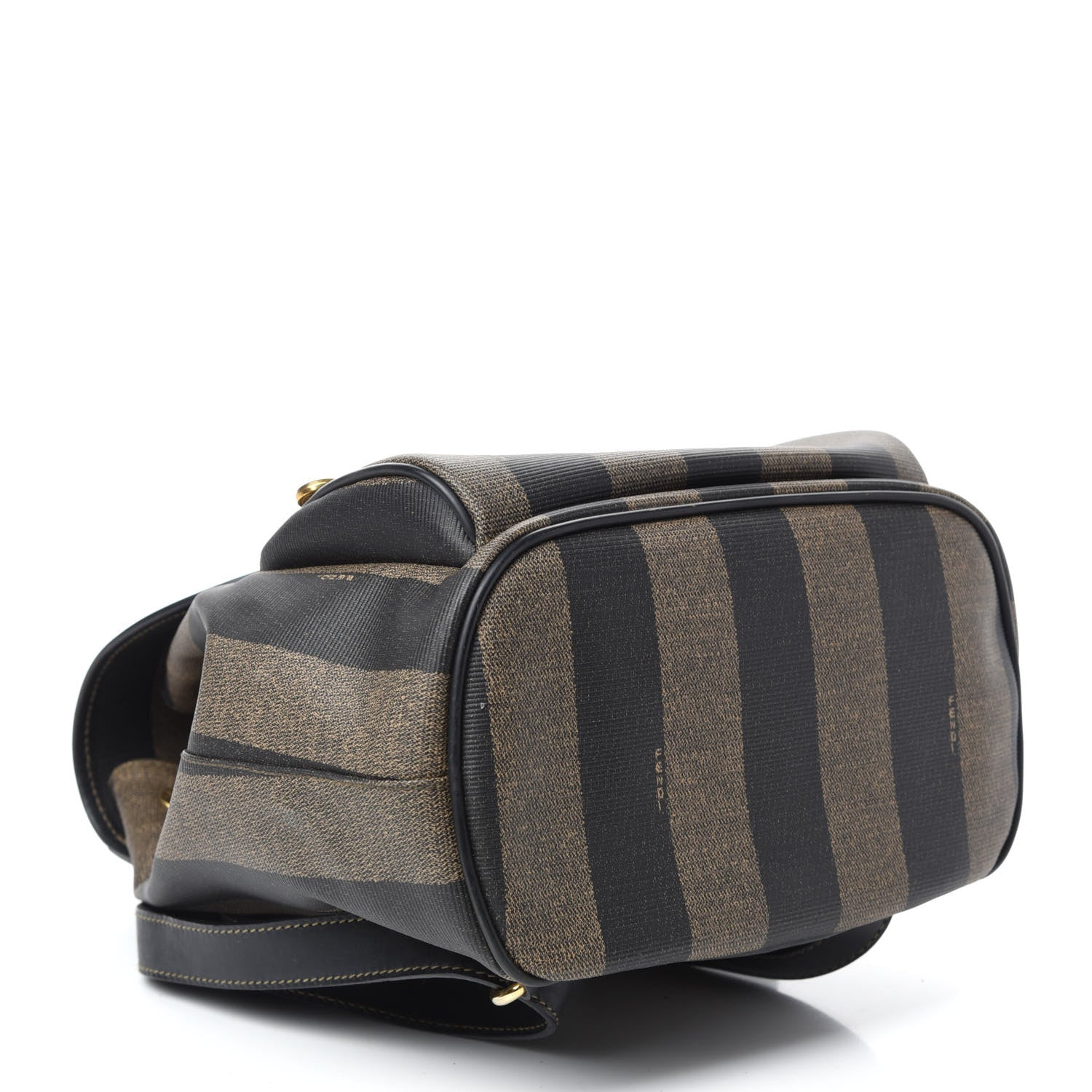 Fendi Coated Canvas Pequin Drawstring Backpack Tobacco 4 of 9