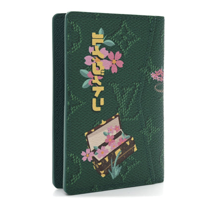 Louis Vuitton Monogram Paris Tokyo Pocket Organizer Green 3 of 7