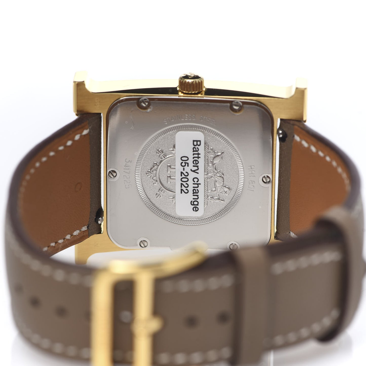 Stainless Steel Swift 30.5mm Heure H Hour Quartz Watch Etoupe