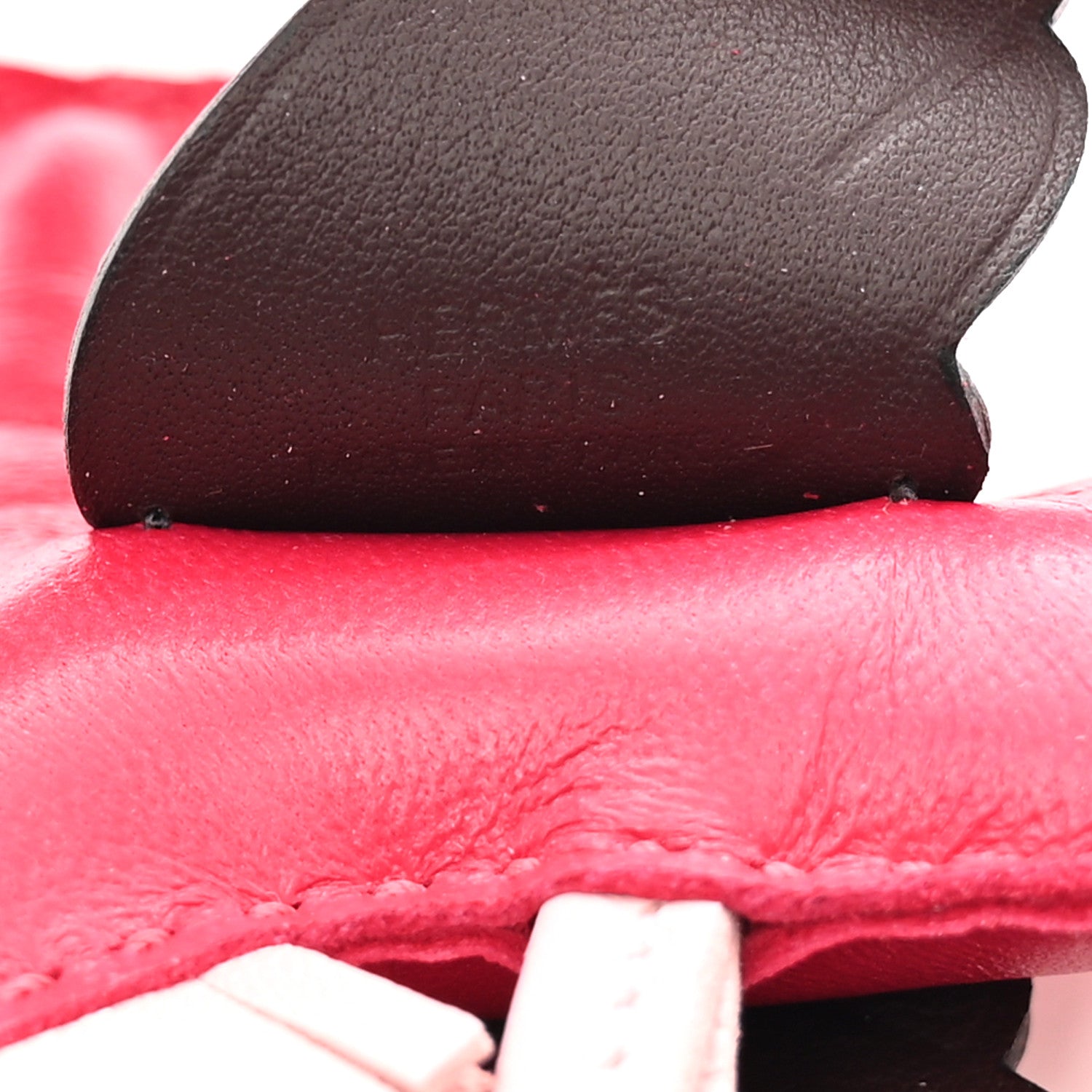 Hermes Milo Lambskin Grigri Rodeo Pegase Horse Bag Charm PM Framboise Rose Sakura Rouge Sellier 4 of 7