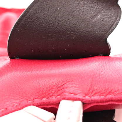 Hermes Milo Lambskin Grigri Rodeo Pegase Horse Bag Charm PM Framboise Rose Sakura Rouge Sellier 4 of 7