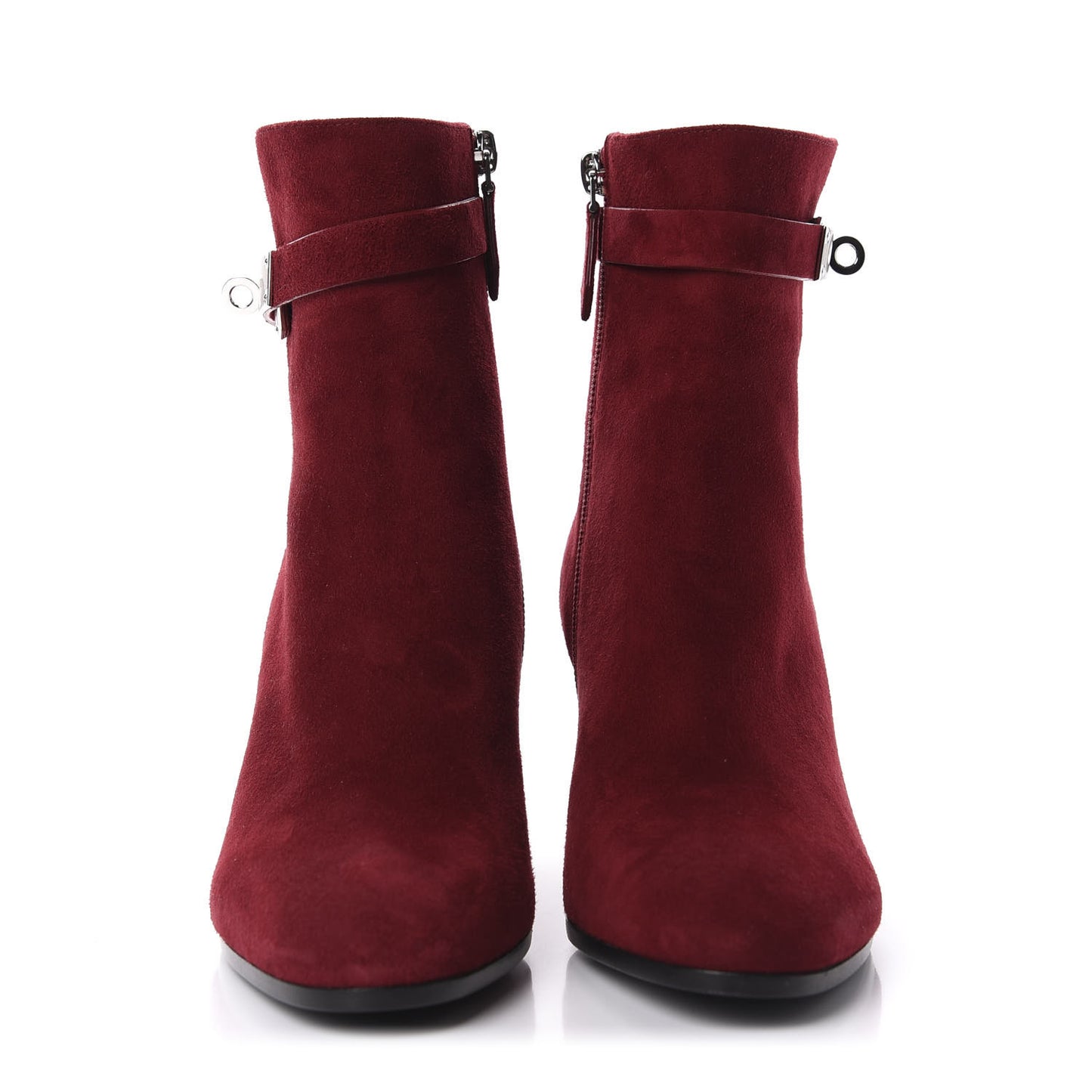 Suede Goatskin Saint Germain Ankle Boots 37.5 Orange Solaire