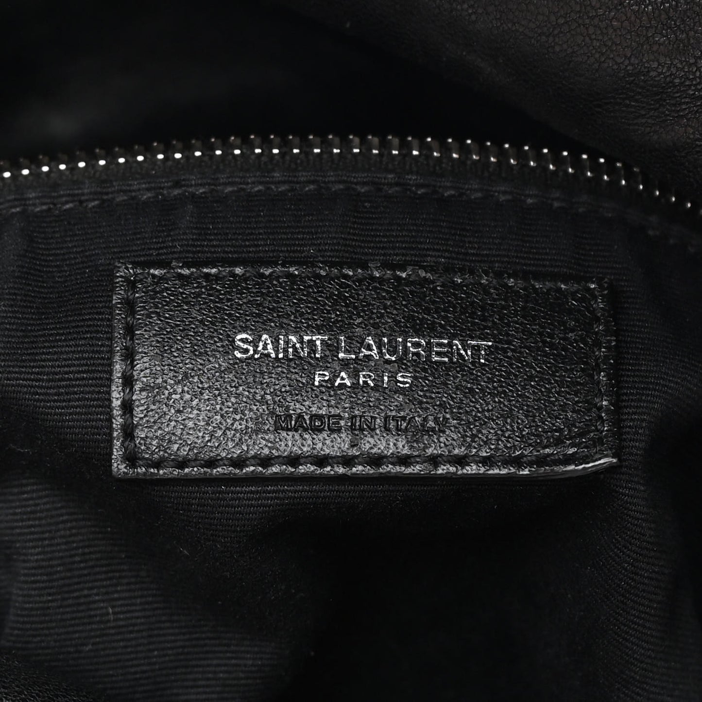 Lambskin Quilted Medium Loulou Puffer Monogram Chain Satchel Black
