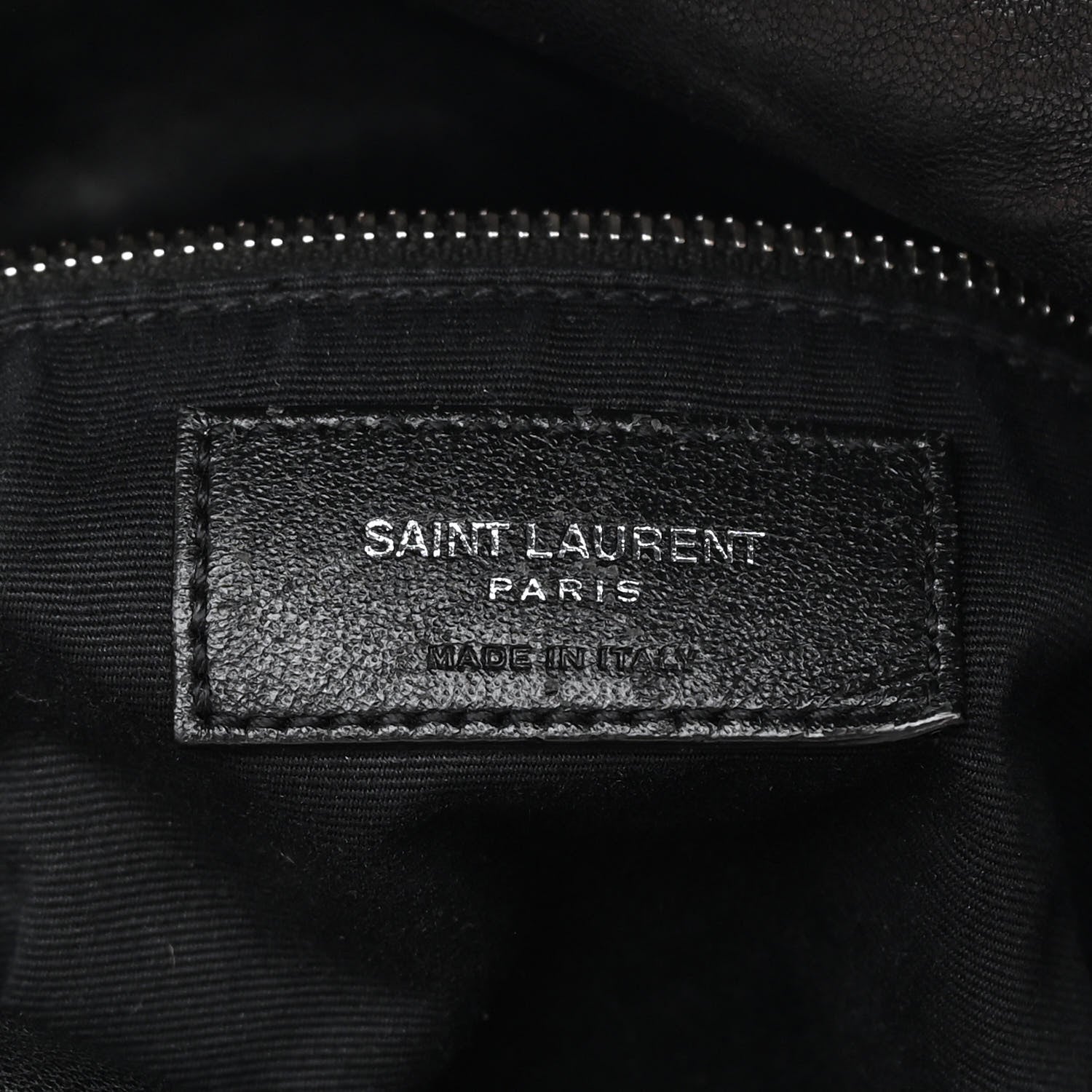 Saint Laurent Lambskin Quilted Medium Loulou Puffer Monogram Chain Satchel Black 6 of 15