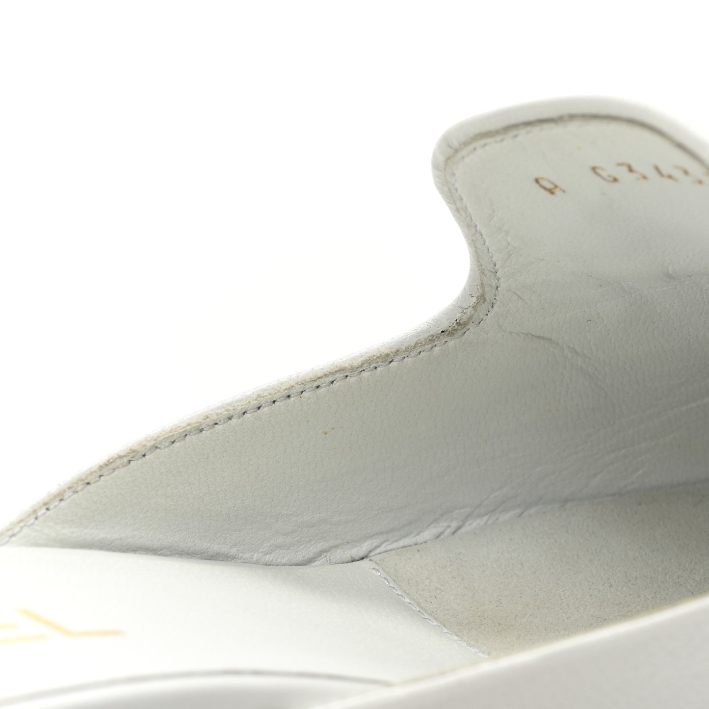 Lambskin CC Mules 38 White