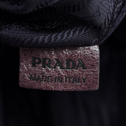 Prada Cervo Lux Chain Hobo Brown 10 of 12