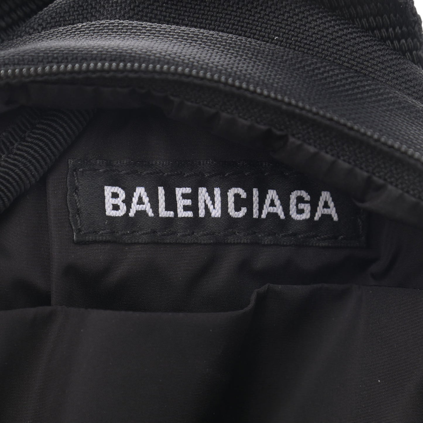 Recycled Casual Nylon Mini Oversized Backpack Black