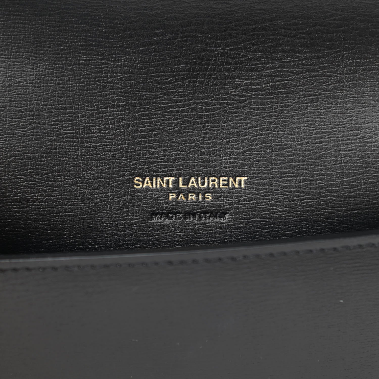 Saint Laurent Smooth Calfskin Monogram Phone Holder Crossbody Black 6 of 13