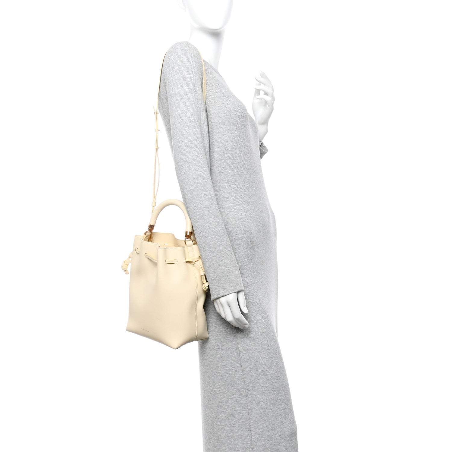 Mansur Gavriel Calfskin Mini Movimento Bag Crema 2 of 13